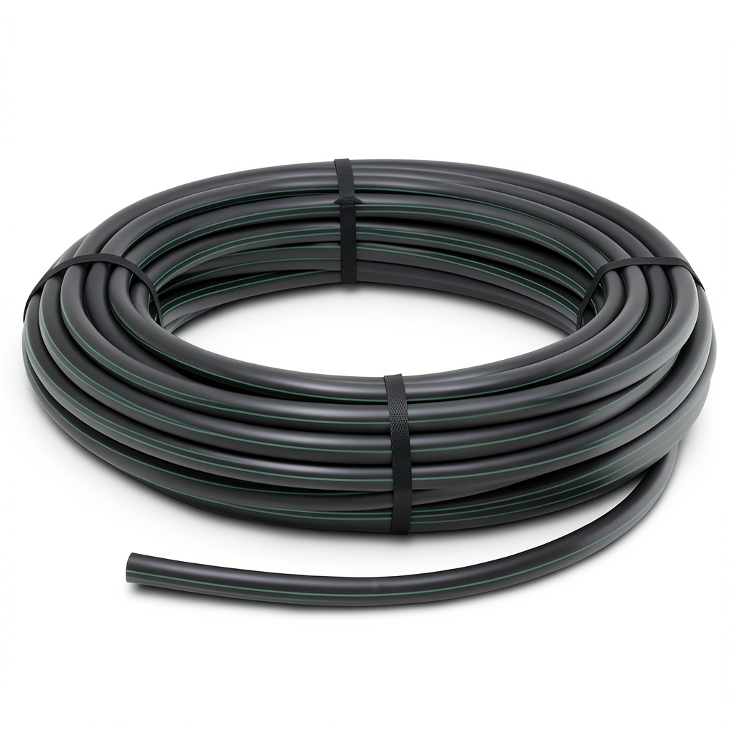 HDPE Coil Pipe Pressure 6 Bar PE 63 Size 32 mm SDR 17.6 Black