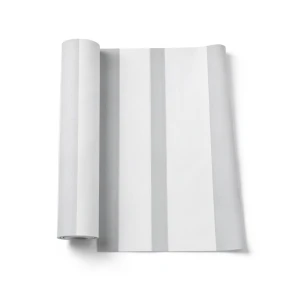 Italian Wallpaper Pale Gray Color Striped Design, Size 10mx0.53m