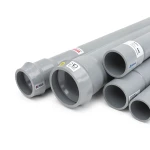 أنابيب UPVC ضغط 6 بار قطر خارجي 125 مم سمك 3.1 مم لون رمادي | بلاستيك الوطنية