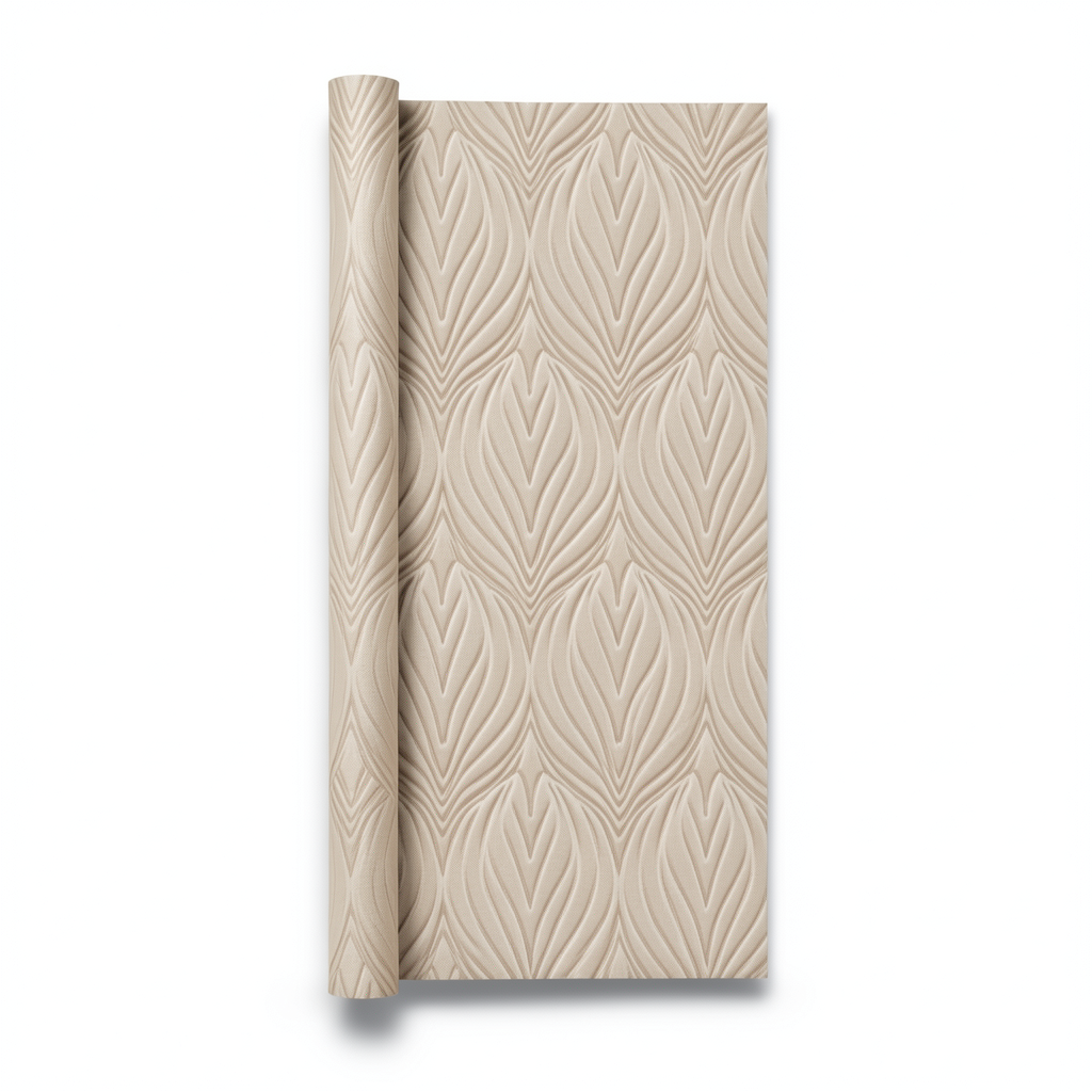 Italian Wall Covering 10m x 0.53m Beige Color, Model 41220