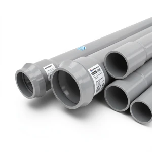 UPVC Pipes 6 Bar Pressure 160 mm Diameter 4.0 mm Thickness Gray | Al Watania Plastics