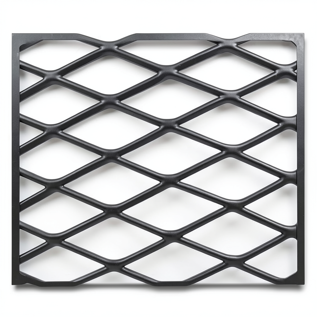 Hot Rolled Black Steel Expanded Metal Mesh Khaleeji 1.4 mm Thickness 1.22 m Width 2 m Length