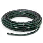 لفة أنابيب بلاستيك HDPE ضغط  9.8 بار [PE 63] قطر خارجي 32 مم  SDR 9  لون اسود مع خط اخضر | مصنع المنى