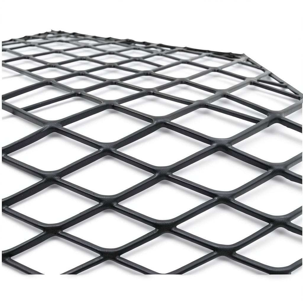 Hot Rolled Black Steel Expanded Metal Mesh Khaleeji 1.4 mm Thickness 1.22m Width 5m Length