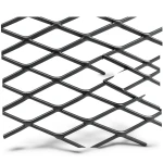 Hot Rolled Black Steel Expanded Metal Mesh Khaleeji 1.5 mm Thickness 1.22m Width 3m Length