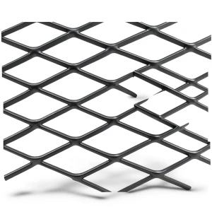 Hot Rolled Black Steel Expanded Metal Mesh Khaleeji 1.5 mm Thickness 1.22m Width 3m Length