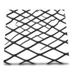 Hot Rolled Black Steel Expanded Metal Mesh Khaleeji 1.5 mm Thickness 5 meter Length 1.22 meter Width