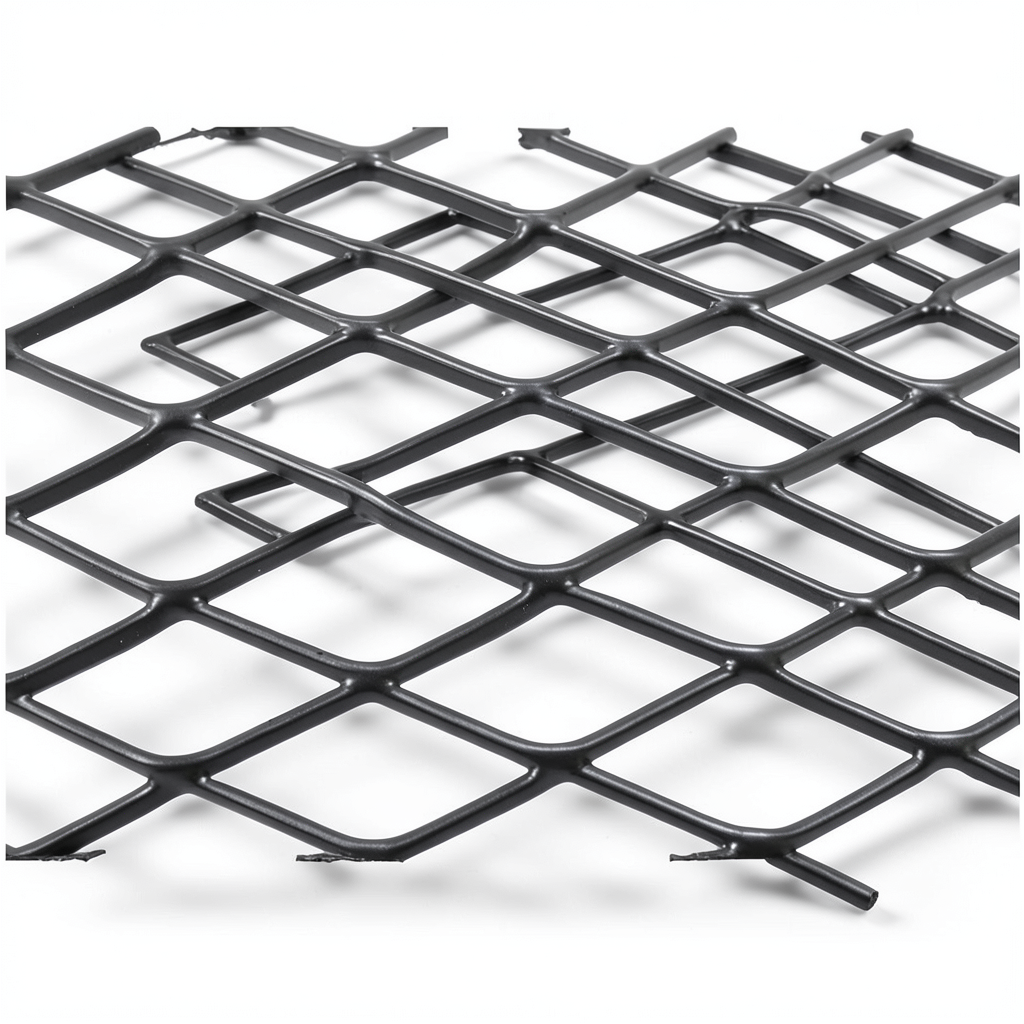 Hot Rolled Black Steel Expanded Metal Mesh Khaleeji 1.4 mm Thickness 1.22m Width 4m Length