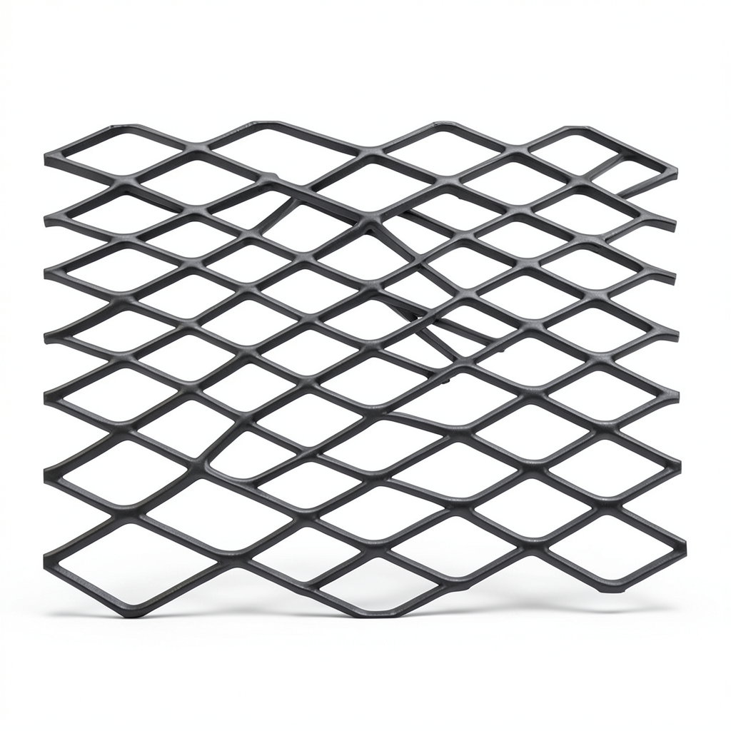 Hot Rolled Black Steel Expanded Metal Mesh Khaleeji 1.4 mm Thickness 1.22m Width 5m Length