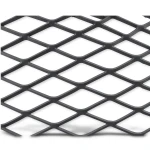 Hot Rolled Black Steel Expanded Metal Mesh Khaleeji 1.7 mm Thickness 1.22x2 m