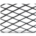 Hot Rolled Black Steel Expanded Metal Mesh Khaleeji 1.5 mm Thickness 5 meter Length 1.22 meter Width