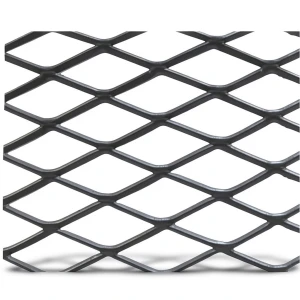 Hot Rolled Black Steel Expanded Metal Mesh Khaleeji 1.5 mm Thickness 5 meter Length 1.22 meter Width