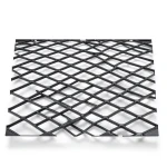 Hot Rolled Black Steel Expanded Metal Mesh Khaleeji 1.4 mm Thickness 1.22 m Width 7 m Length