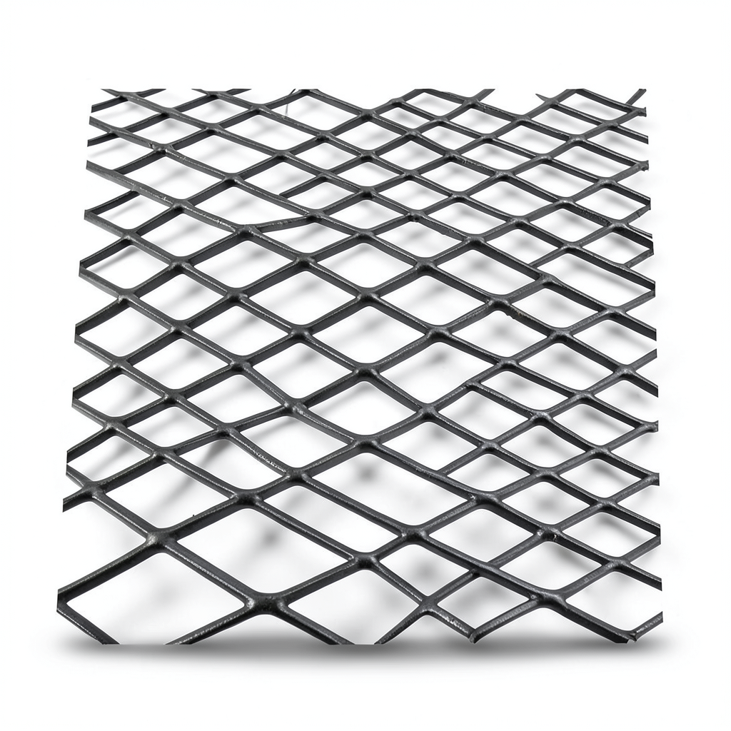 Hot Rolled Black Steel Expanded Metal Mesh Khaleeji Thickness 1.5 mm Width 1.22 m Length 6 m