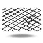 Hot Rolled Black Steel Expanded Metal Mesh Khaleeji 1.5 mm Thickness 1.22 m Width 7 m Length