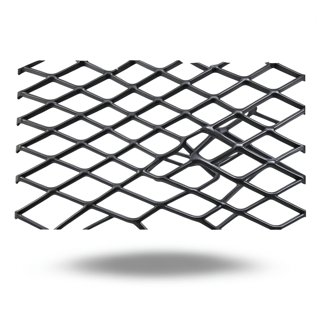 Hot Rolled Black Steel Expanded Metal Mesh Khaleeji 1.5 mm Thickness 1.22 m Width 7 m Length