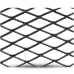 Hot Rolled Black Steel Expanded Metal Mesh Khaleeji 1.7 mm Thickness 1.22x2 m