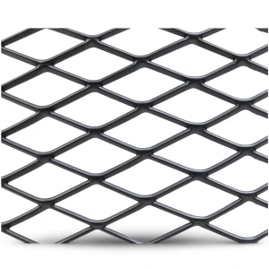 Hot Rolled Black Steel Expanded Metal Mesh Khaleeji 1.7 mm Thickness 1.22x2 m