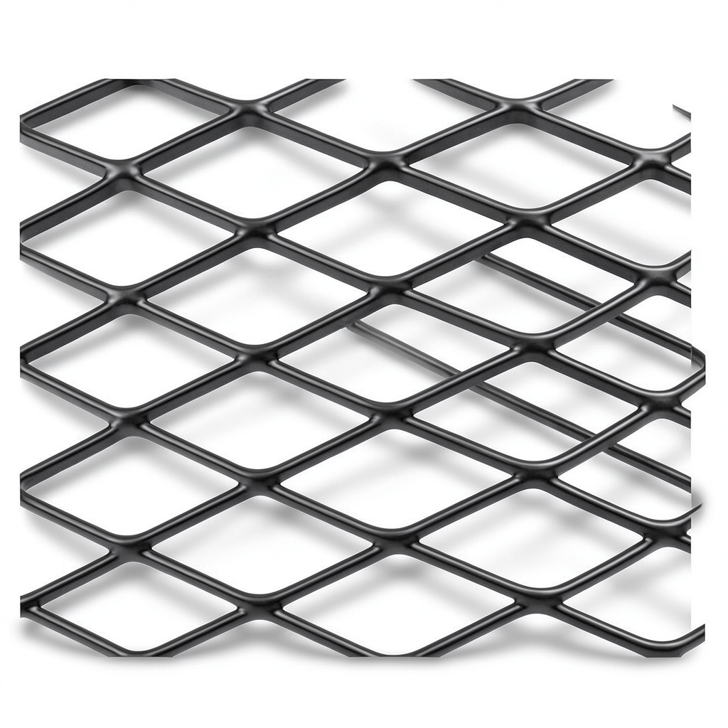 Hot Rolled Steel Expanded Metal Mesh Khaleeji 1.7 mm Thickness 1.22m Width 3m Length