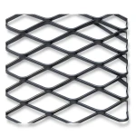 Hot Rolled Steel Expanded Metal Mesh Khaleeji 1.5 mm Thickness 1.22x4 m Black