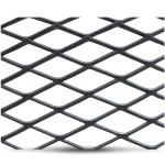 Hot Rolled Black Steel Expanded Metal Mesh Khaleeji 1.5 mm Thickness 5 meter Length 1.22 meter Width