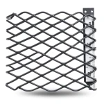 Hot Rolled Steel Expanded Metal Mesh 1.7 mm Thickness 1.22x4 m Black