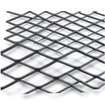 Hot Rolled Black Steel Expanded Metal Mesh 1.7 mm Thickness 1.22 m Width 5 m Length