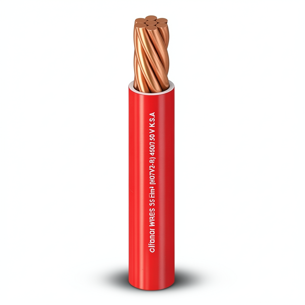 Stranded Electric Wire 150mm² 450/750V Copper Conductor 2.44mm Diameter Heat Resistant PVC Insulation | Al Fanar
