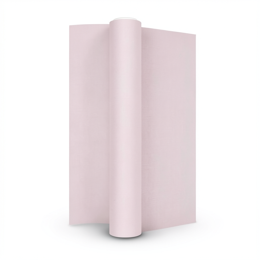 Plain Italian Wallpaper 10m x 0.53m Light Pink, Model 41237