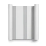 Italian Wallpaper Pale Gray Color Striped Design, Size 10mx0.53m