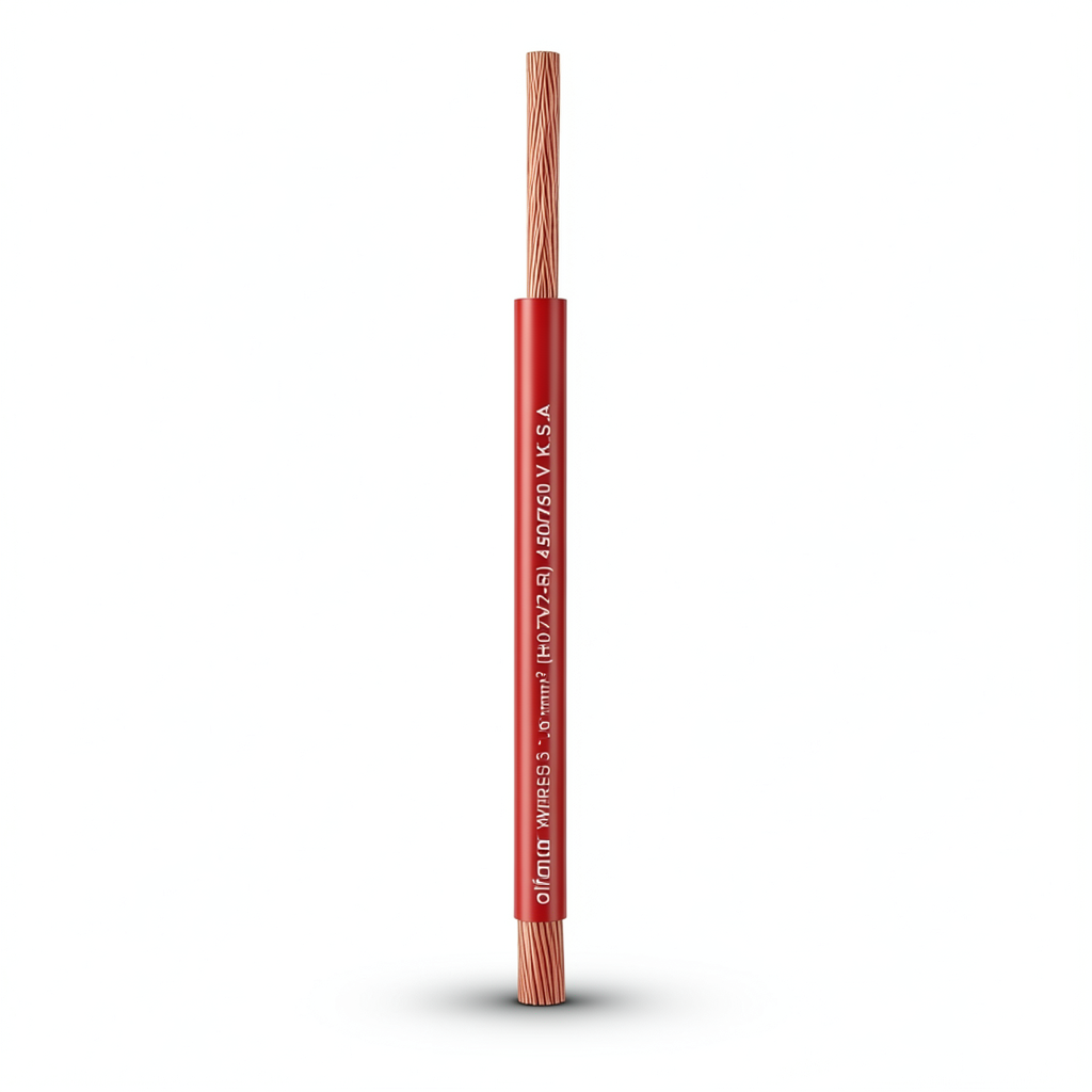 Stranded Electric Wire 240 mm2 450/750V Copper Conductor 3.12mm Diameter Heat Resistant PVC Insulation | Al Fanar