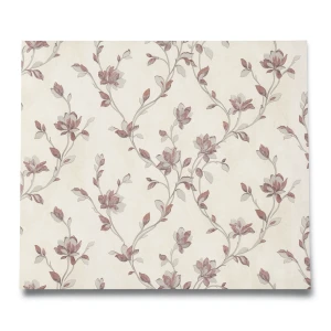 Italian Wallpaper Floral Design 10m x 1.06m Beige, Model 41345