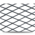 Hot Rolled Steel Expanded Metal Mesh Khaleeji 1.7 mm Thickness 1.22m Width 3m Length