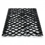 Hot Rolled (Black) Steel Expanded Metal Mesh  [Mazyoon] Thickness 2.7 mm Width 1.22 meter Length 5 meter | Bait Al Tatawor Company
