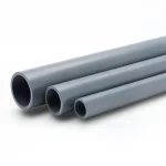 مواسير UPVC الجودة ضغط 200 PSI  مقاس 3 إنش سمك 4.24 مم لون رمادي