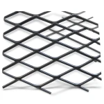 Hot Rolled Steel Expanded Metal Mesh 1.7 mm Thickness 1.22x4 m Black