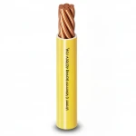 185mm Single Electric Wire 450/750V, Stranded Copper Conductor, Heat Resistant PVC Insulated, Yellow Color | Alfanar