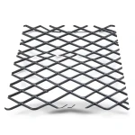Hot Rolled Black Steel Expanded Metal Mesh 1.7 mm Thickness 1.22 m Width 5 m Length