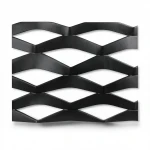 Hot Rolled (Black) Steel Expanded Metal Mesh  [Mazyoon] Thickness 2.7 mm Width 1.22 meter Length 7 meter | Bait Al Tatawor Company