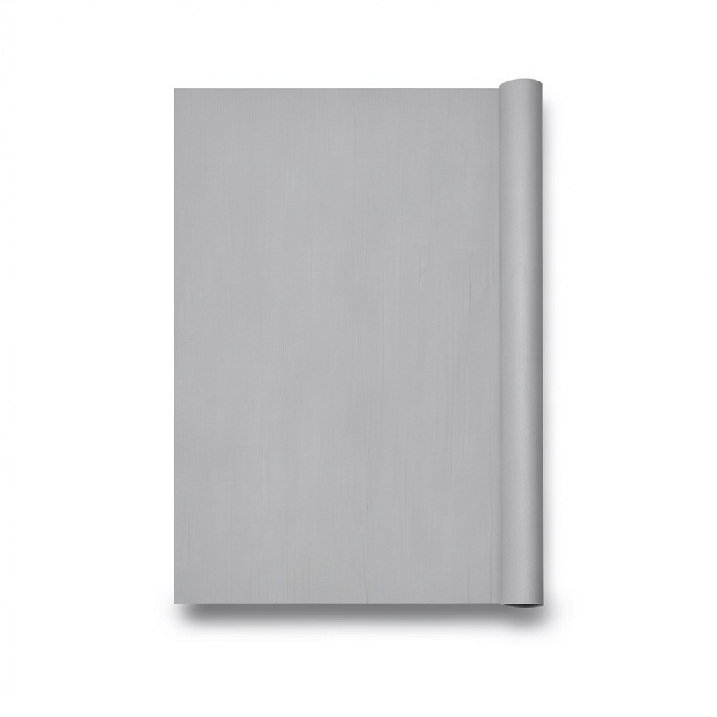 Italian Wallpaper Gray Color Plain Design, Size 10mx0.53m