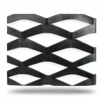 Hot Rolled (Black) Steel Expanded Metal Mesh  [Mazyoon] Thickness 2.8 mm Width 1.22 meter Length 2 meter | Bait Al Tatawor Company
