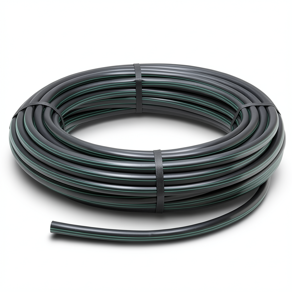 HDPE Coil Pipe PN 6 Bar PE 63 OD 140 mm SDR 17.6 Black