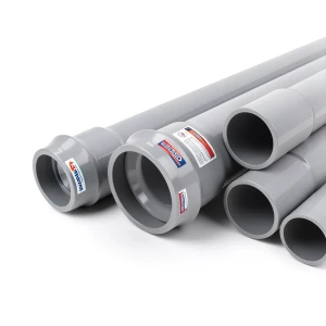 UPVC Pipes Pressure 6 Bar Outside Diameter 355 mm Thickness 8.7 mm Gray | Al Watania Plastics