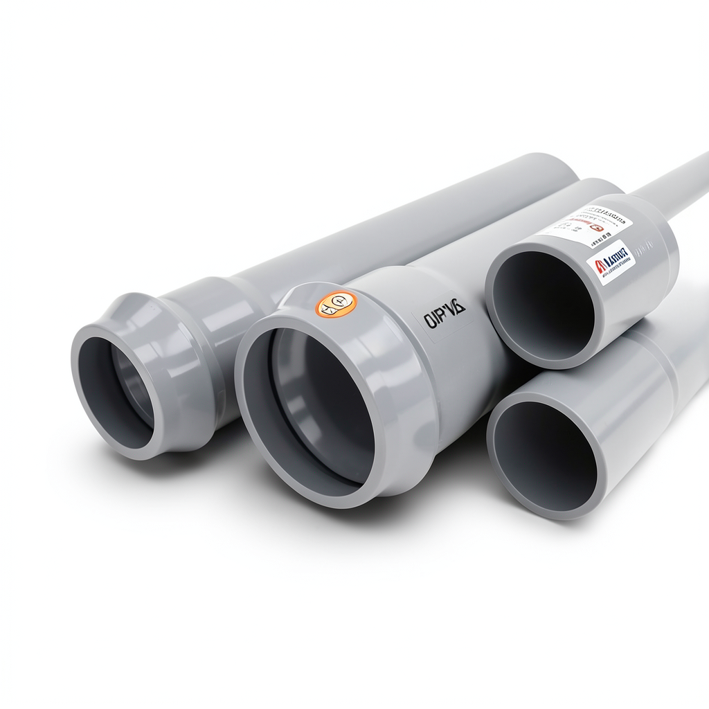 UPVC Pipes Nominal Pressure 6 Bar Outside Diameter 400 mm Thickness 9.8 mm Gray | Al Watania Plastics