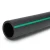 HDPE Polyethylene Pipe PN 4 Bar PE 63 OD 250 mm SDR 26 Black with Green Stripes - Image 1