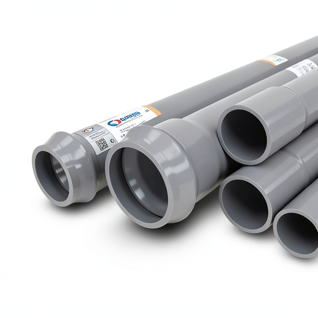 UPVC Pipes Nominal Pressure 6 Bar Outside Diameter 560 mm Thickness 13.7 mm Gray | Al Watania Plastics