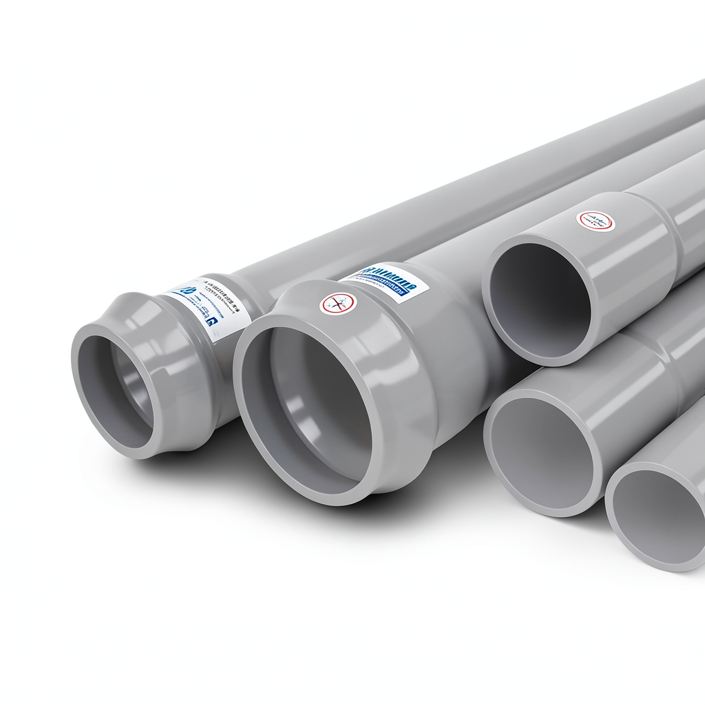 UPVC Pipes Nominal Pressure 6 Bar Outside Diameter 710 mm Thickness 17.4 mm Gray | Al Watania Plastics