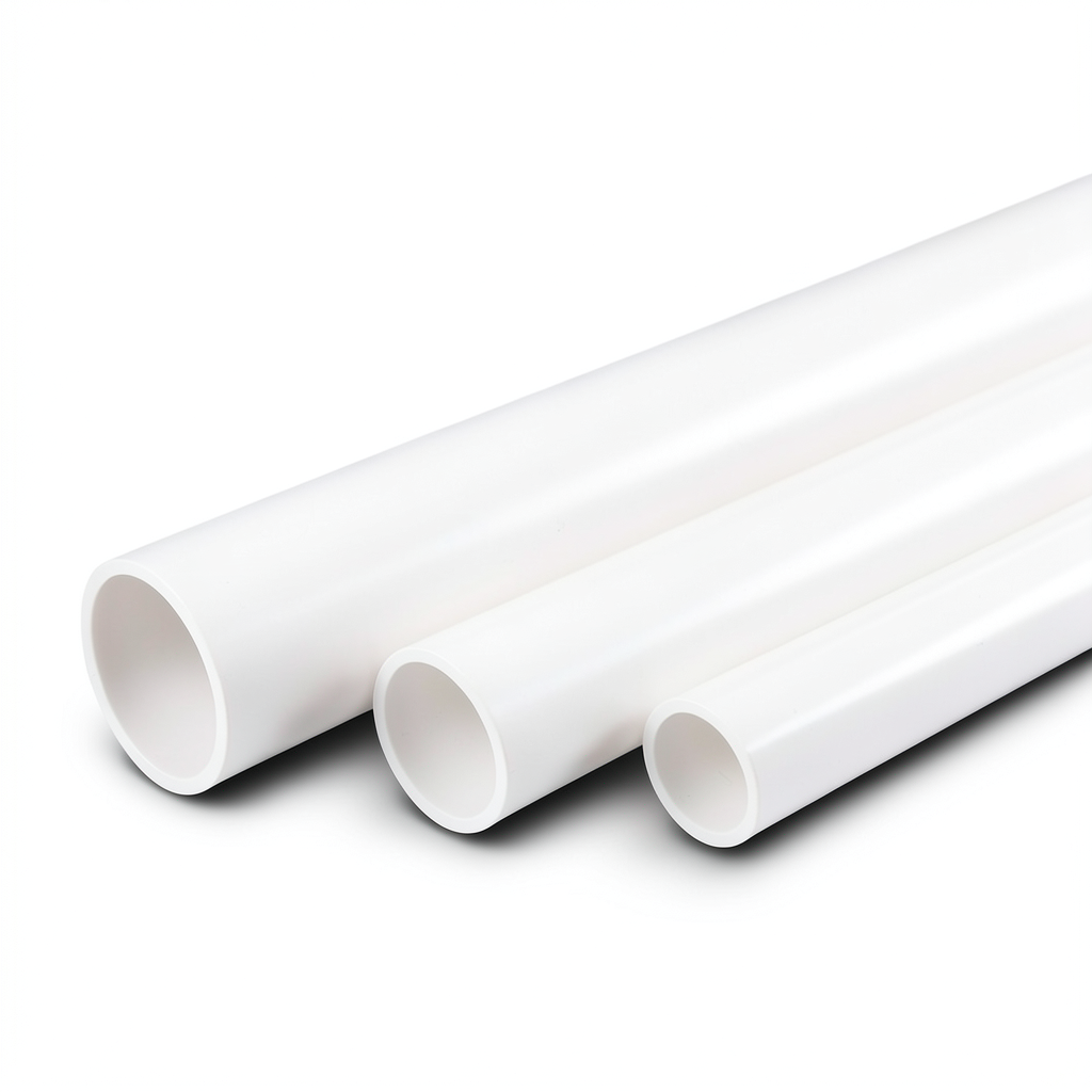 مواسير UPVC جدول 40 مقاس 0.75 إنش سمك 2.87 مم أبيض