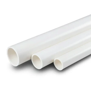 مواسير UPVC جدول 40 مقاس 1 إنش سمك 3.38 مم لون أبيض