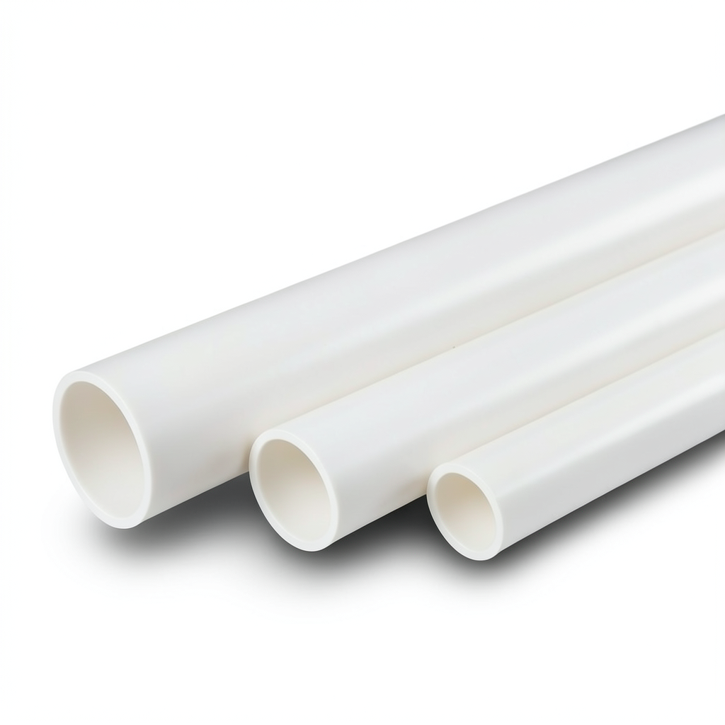 مواسير UPVC جدول 40 مقاس 1 إنش سمك 3.38 مم لون أبيض